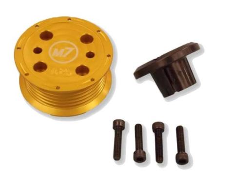 16 Percent Overdrive Supercharger Pulley for 02-06 Mini Coooper Hatchback 05-08 Convertible Gen 1 MINI Cooper M7 Speed