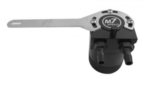 Billet Black Aluminum Oil Catch Can Tank Kit with Pre Made Hose Assemblies 11-16 Mini Cooper Countryman 13-16 Paceman M7 Speed