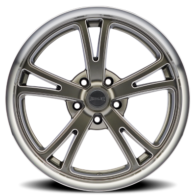 Ridler Wheels Aluminum Wheels 606 GY 20x8.5 Grey Milled Spokes-Diamond Lip 5 On 114.3 Bolt Pattern 0 Offset
