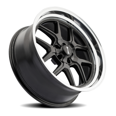 Ridler Wheels Aluminum Wheels 610 MB 17x7 Matte Black Polished Lip 5 On 114.3 Bolt Pattern Offset