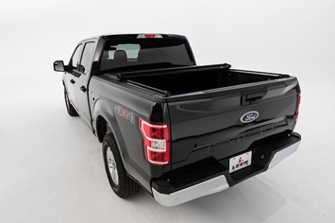 15-25 Ford F-150 Tonneau Cover Truck Bed Topper Soft Roll Up 5 Foot 6 Inch Bed Black Leer