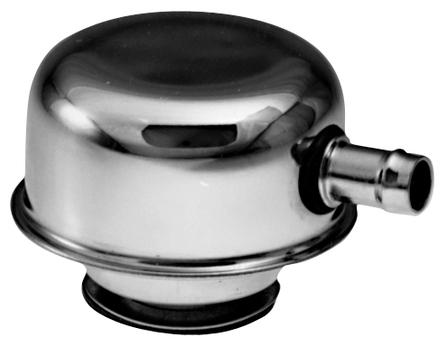 Valve Cover Breather Cap w/PCV Chrome Twist-On Type 3in. Diameter No Logo Proform