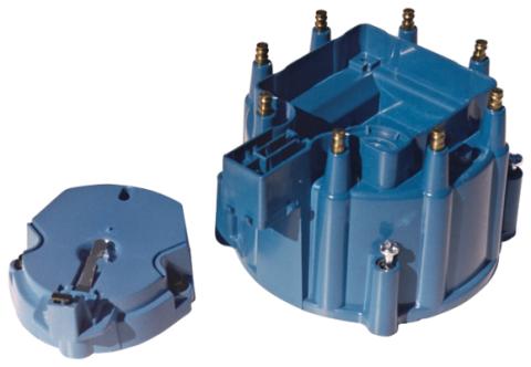 Engine Distributor Cap and Rotor Kit Fits GM HEI Dist w/Internal Coil Blue Proform