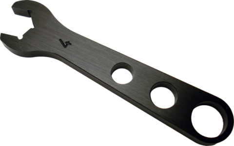 Aluminum AN Hex Wrench 4AN 9/16 Inch Fittings Black Anodized Aluminum Proform