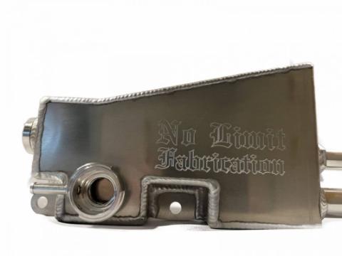 Factory Replacement Secondary Coolant Tank For 2011-2016 Ford 6.7 PowerStroke, Raw Finish No Limit Fabrication