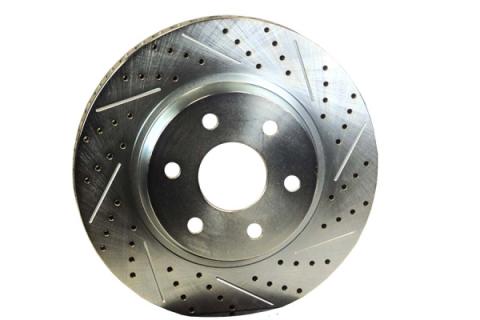 Rotor Replacement 14 Inch 1.150 Inch Thick Slot Drill W/Zinc Passengers Side BAER Brakes