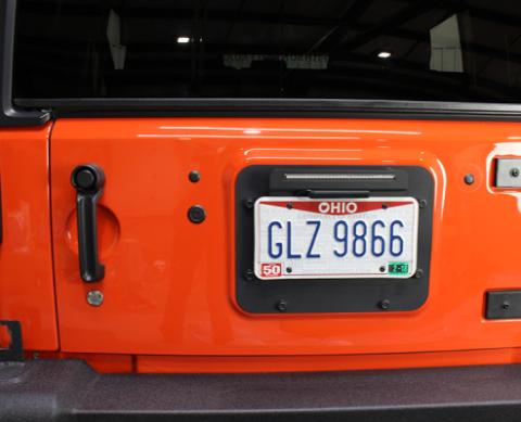 Jeep JK Tailgate Plug (set) 07-18 Wrangler JK Powdercoat Black Kentrol