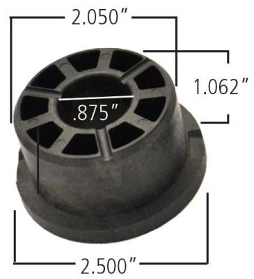 Delrin Control Arm Bushing 2.5 Inch Large OD 2.05 Inch Small OD .875 Inch Id 1.312 Inch OAL Ridetech