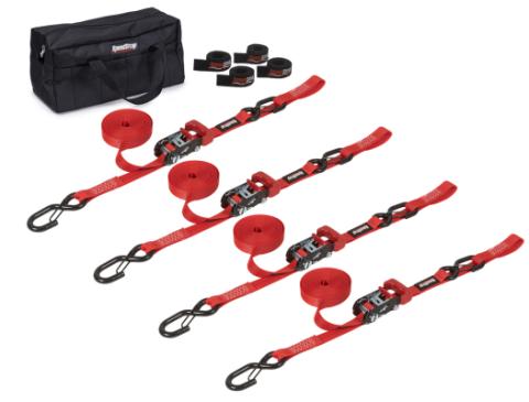 Heavy Duty Motorcycle/ATV Tie-Down Kit Red SpeedStrap