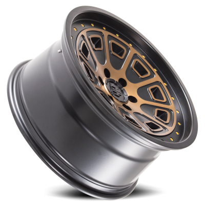 Mayhem Offroad Wheels Flat Iron 8301 BRZ 18x9 Bronze Tint Black 0 Off Set 5 Lug 5 BSM 78.1 Bore Cast Aluminum