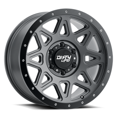 Dirty Life Race Wheels Theory 9305 Satin Gunmetal 20X9 6-135 0Mm 87.1Mm