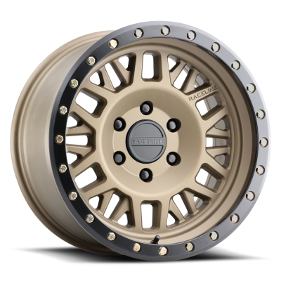Aluminum Wheels 18x9 Ryno 951BZ Textured Bronze Gold 18 Offset 5 on 127 Bolt Pattern 78.1 Bore Raceline