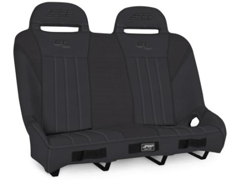 GT/S.E. Quick Release Rear Suspension Bench Seat for Polaris RZR PRO XP4 PRO R4 Turbo R4 Black PRP Seats