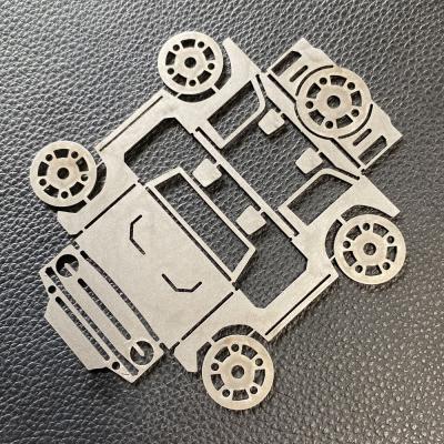 Bronco Business Card Holder Flat Stainless Steel Bendy Bronco Rock Slide Engineering