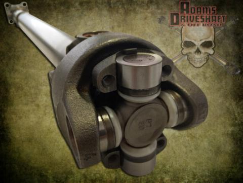 JL Front 1310 Solid CV Driveshaft with Flange 2 or 4 Door (Rubicon - Sport - Sahara) Adams Driveshaft