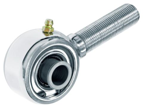 Johnny Joint Rod End 2 Inch Polished Stainless Steel Narrow 3/4 Inch-16 LH Threads 1.800 Inch x .625 Inch Ball RockJock 4X4