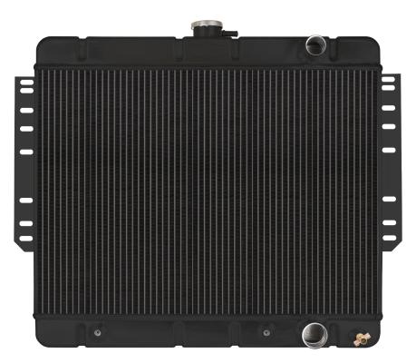61-65 Impala Automatic Aluminum Radiator Black Night Rider Series Cold Case Radiators