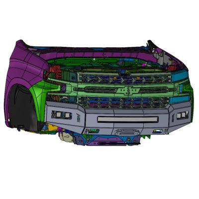 2019-2021 Chevrolet Silverado 1500 Octane Front Winch Bumper- With Parking Sensors Chassis Unlimited