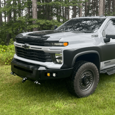 24-Present Chevrolet Silverado 2500/3500 Octane Series Front Winch Bumper Yes Parking Sensors Chassis Unlimited