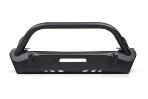 Jeep Stubby Front Bumper With Bull Bar Pyro Series for Jeep Wrangler 76-86 CJ 87-06 YJ/TJ CrawlTek