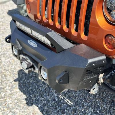 Appalachian Steel Stubby Front Bumper With Winch Plate Wrangler JK Rock Slide Engineering