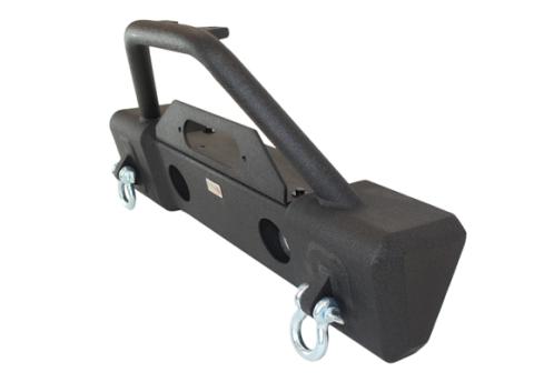 Jeep JK Stubby Bumper W/Tube Guard 07-18 Wranger JK Black Texured Powercoated Fishbone Offroad