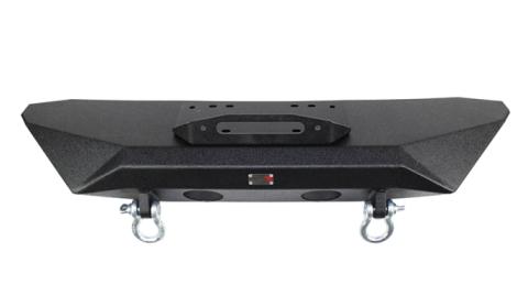 Jeep JK Front Bumper 07-18 Wrangler JK Rubicon and Unlimited Steel Black Textured Powdercoat Manowar Series Fishbone Offroad