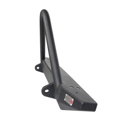 Jeep TJ Front Bumper W/Stinger 97-06 Wrangler TJ Rubicon and Unlimited Steel Black Textured Powdercoat Piranha Series Fishbone Offroad