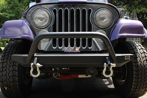 Jeep YJ Piranha Front Bumper with Tube Guard 87-95 YJ Wrangler Fishbone Offroad