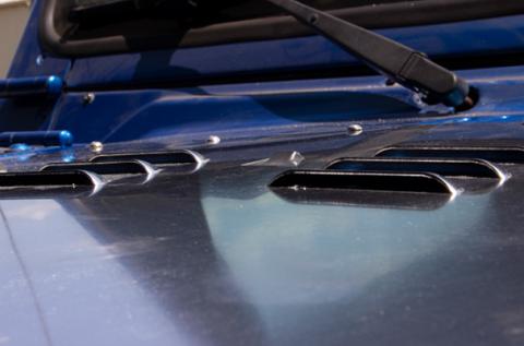 Jeep TJ Hood Louver Raw Unpainted 97-02 Wrangler TJ Fishbone Offroad