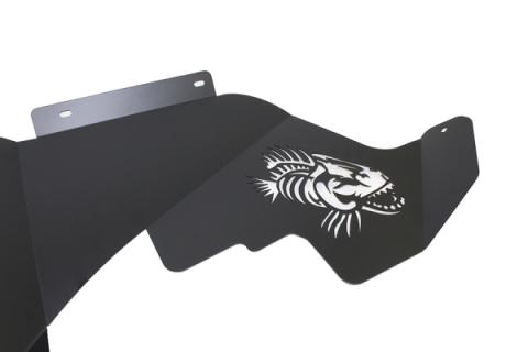 Jeep JK Logo Aluminum Inner Fenders 07-18 Wrangler JK Black Powdercoat Fishbone Offroad
