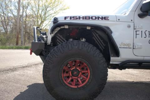 18-Current Jeep Wrangler JL, JLU and 20-Current Jeep JT Gladiator Aluminum Elite Front Fenders Fishbone Offroad