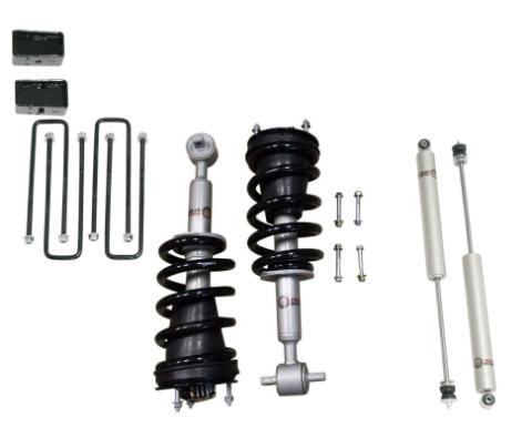 3.5 Inch Lift Kit Front Struts w/ Rear 3 Inch Blocks and Shocks 07-18 Chevrolet Silverado 1500/07-18 GMC Sierra 1500 Freedom Off-Road