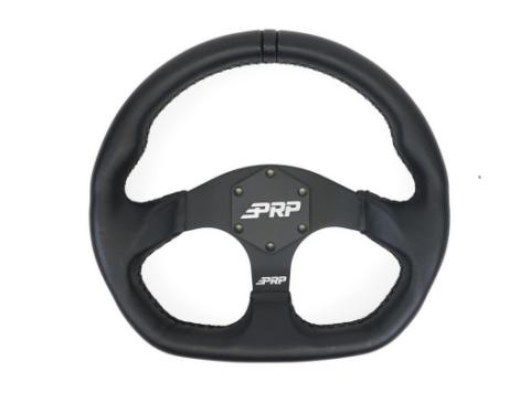 Comp R Leather Steering Wheel 13 Inch Diameter Black PRP Seats