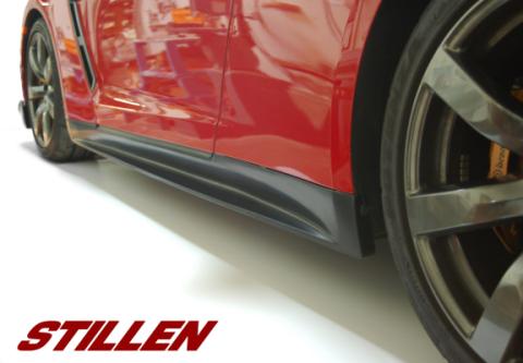 Nissan GT-R R35 Aero Side Skirts Polyurethane For 09-15 Nissan GT-R Stillen