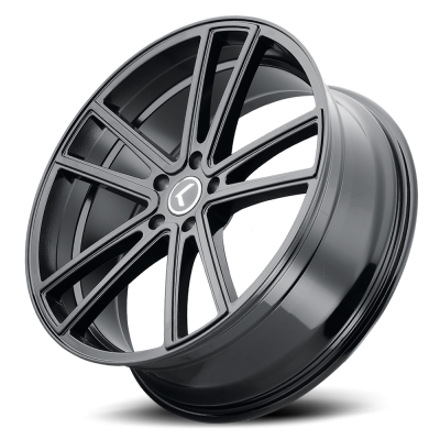 Cast Aluminum Wheels Splitz 146 BM 24x9.5 Machined Black 5 on 115/5 on 120 Bolt Pattern 18 Offset Kraze Wheels