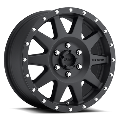 Aluminum Wheels 16x7 The Standard MR301 Bolt Pattern 6 On 139.7 Offset 0 Lip Size 1.69 Matte Black MB Method