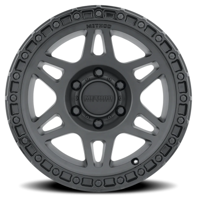 Aluminum Wheels 17x8.5 MR312 Bolt Pattern 6 On 135 Offset 0 Lip Size 0.98 Double Matte Black MBGL Gloss Black Lip Method