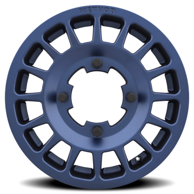 Aluminum Wheels 15x6 MR407 Bead Grip UTV Bolt Pattern 5 On 114.3 Offset 51 Lip Size 0 Bahia Blue BL Method