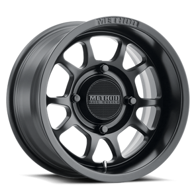 Aluminum Wheels 14x7 MR409 Bead Grip UTV Bolt Pattern 4 On 156 Offset 13 Lip Size 2.95 Matte Black MB Method