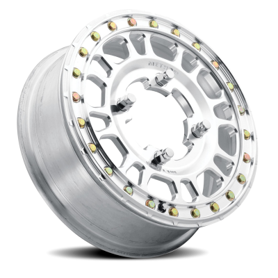 Aluminum Wheels 15x5 MR412 Beadlock UTV Bolt Pattern 5 On 114.3 Offset 43 Lip Size 0 Machined Raw Machined Method