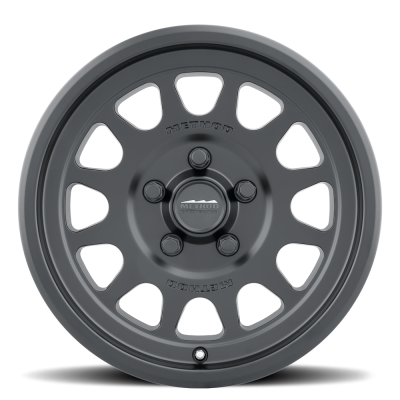 Aluminum Wheels 15x7 MR414 Bead Grip UTV Bolt Pattern 5 On 114.3 Offset 13 Lip Size 1.18 Matte Black MB Method