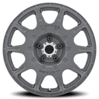 Aluminum Wheels 17x8 Rally MR502 Bolt Pattern 5 On 114.3 Offset 38 Titanium GY Method