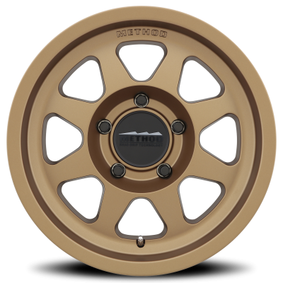 Aluminum Wheels 17x7.5 Bead Grip MR701 Bolt Pattern 5 On 114.3 Offset 30 Lip Size 0.98 Method Bronze BRZ Method