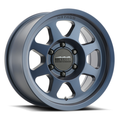 Aluminum Wheels 18x9 Bead Grip MR701 Bolt Pattern 6 On 135 Offset 18 Lip Size 1.81 Bahia Blue BL Method