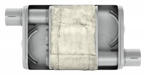 Turbo Pro Muffler 3.0 Inch Offset Inlet/Offset Outlet Pypes Exhaust