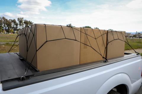 Bungee Pickup Truck Cargo Net Short Bed Bullring