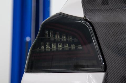 OLM Spec CR Tail Lights Smoked Lens Black Base 2015-2021 Subaru WRX &amp; STI