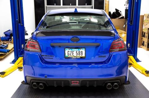 Single Point Duckbill Trunk Spoiler (Carbon Fiber) 15-Present Subaru WRX/STI OLM Outside Line Motoring