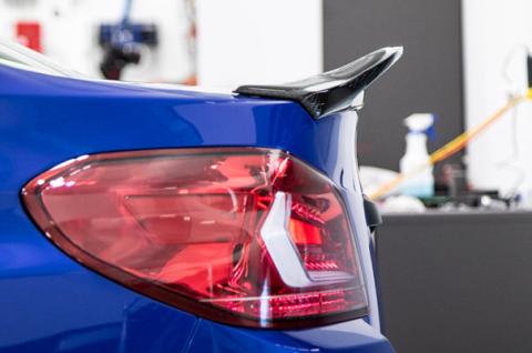 V Style Carbon Fiber Trunk Spoiler 15-Present Subaru WRX/STI OLM Outside Line Motoring